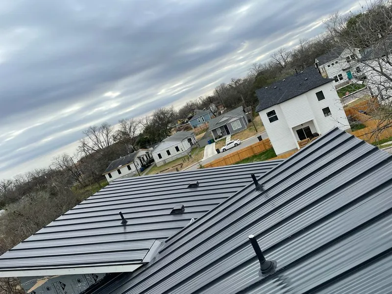 Standing seam metal roof panels with vents for Skylight Repair in Knik-Fairview